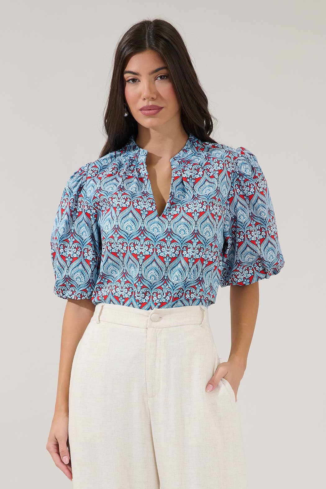 Blue coastal Top