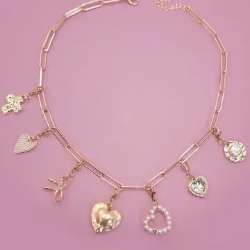 Bow Heart Necklace