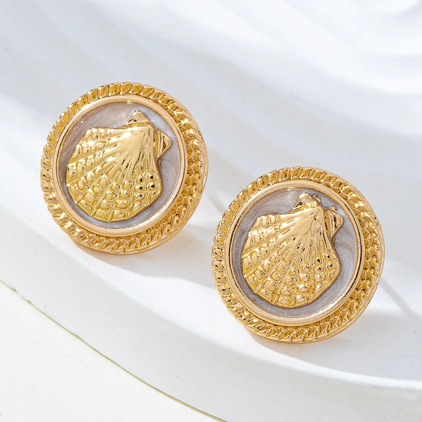 Shell Stud Earrings