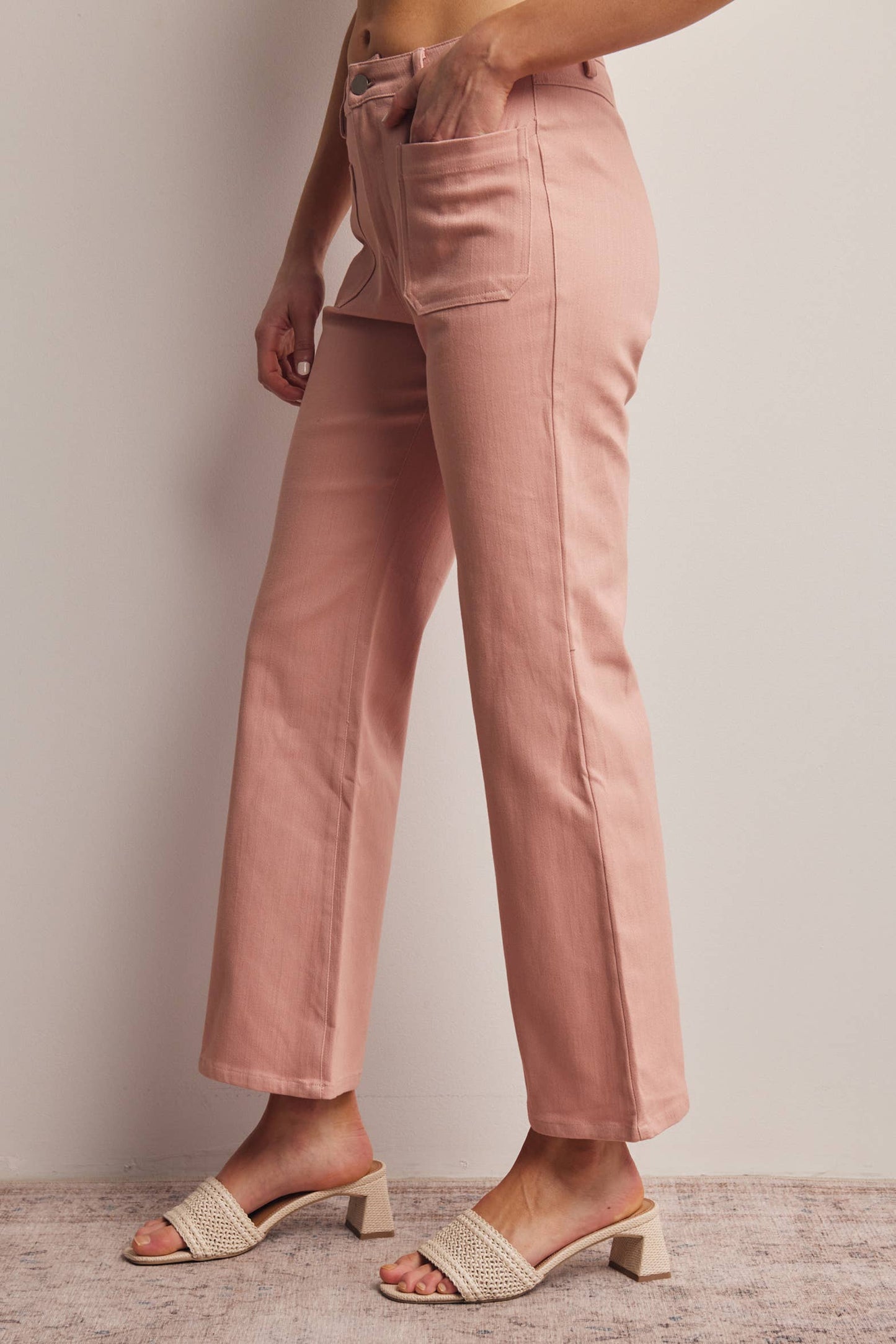 Twill Straight Pants