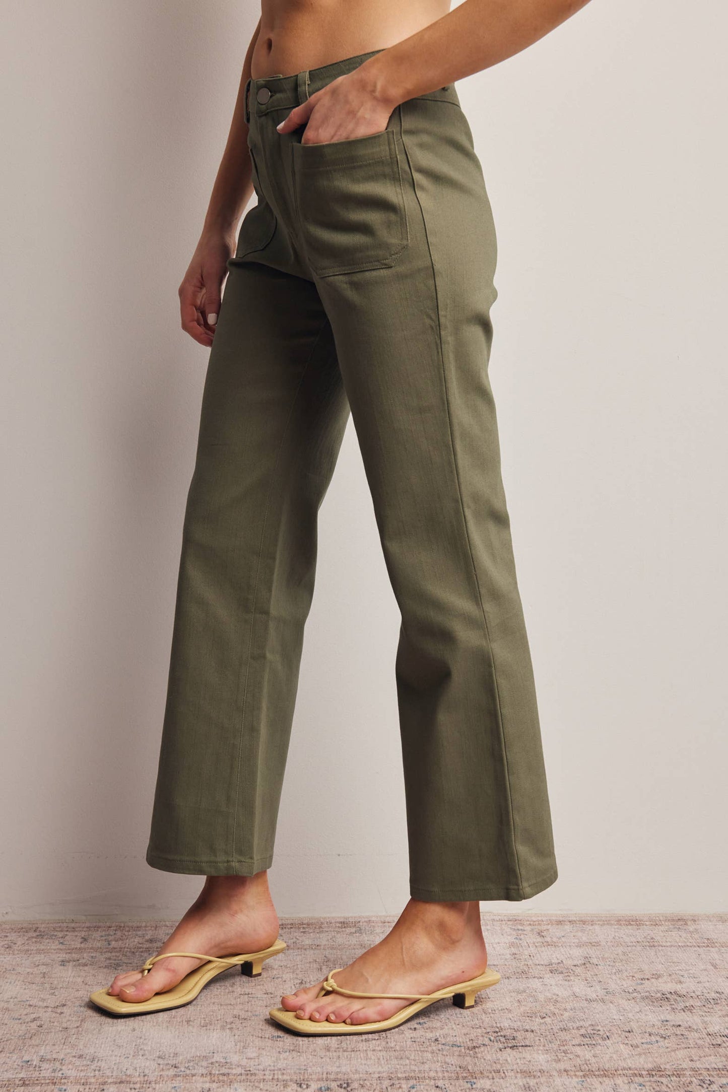 Twill Straight Pants