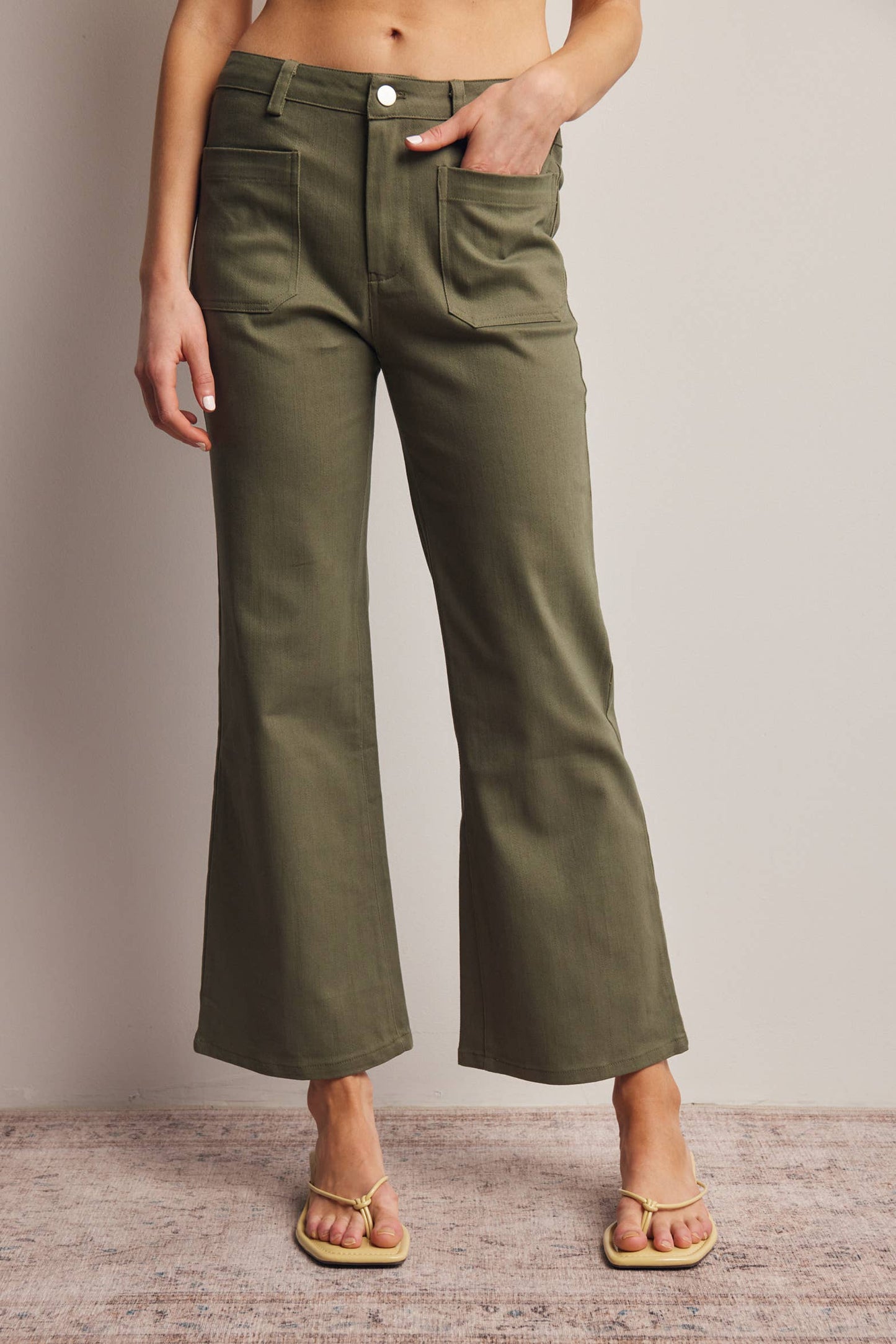 Twill Straight Pants