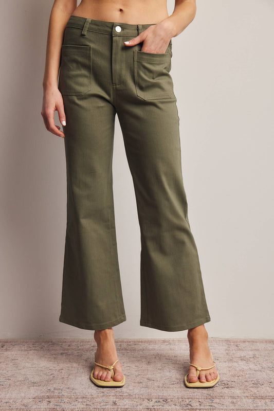 Twill Straight Pants