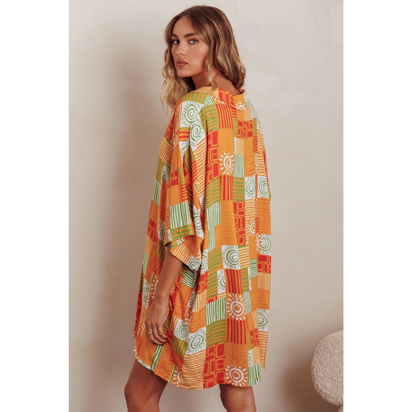 Sunset Palms Oversized Dress