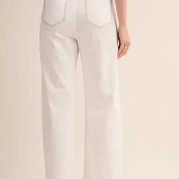 Stitchline Wide-Leg Pants