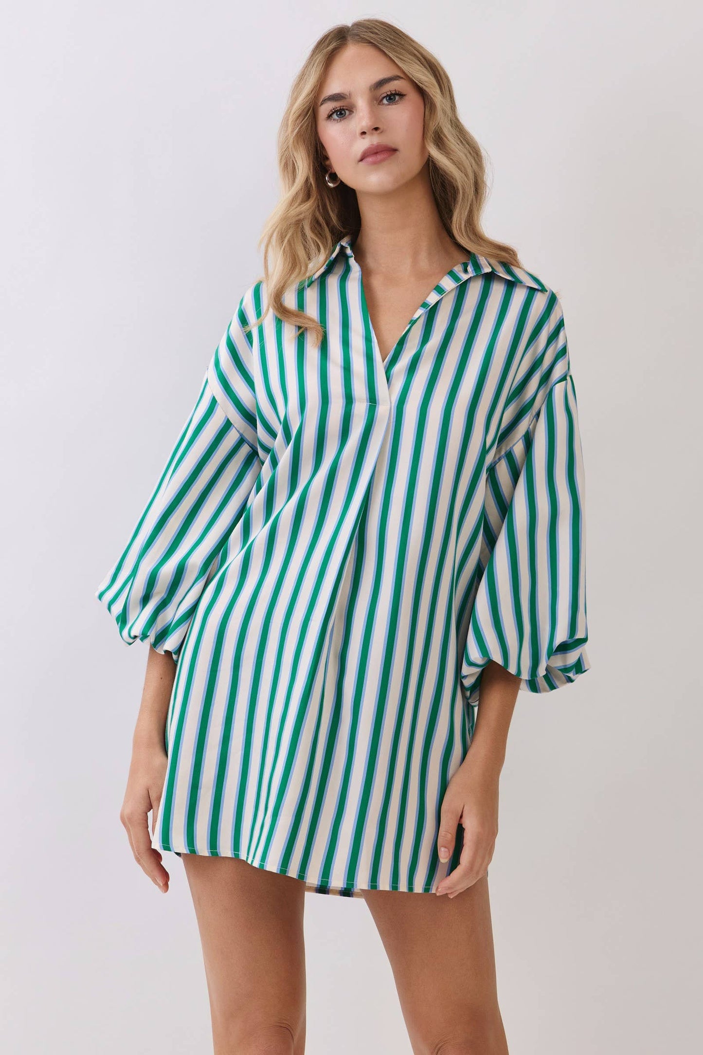 Green Balloon Dress