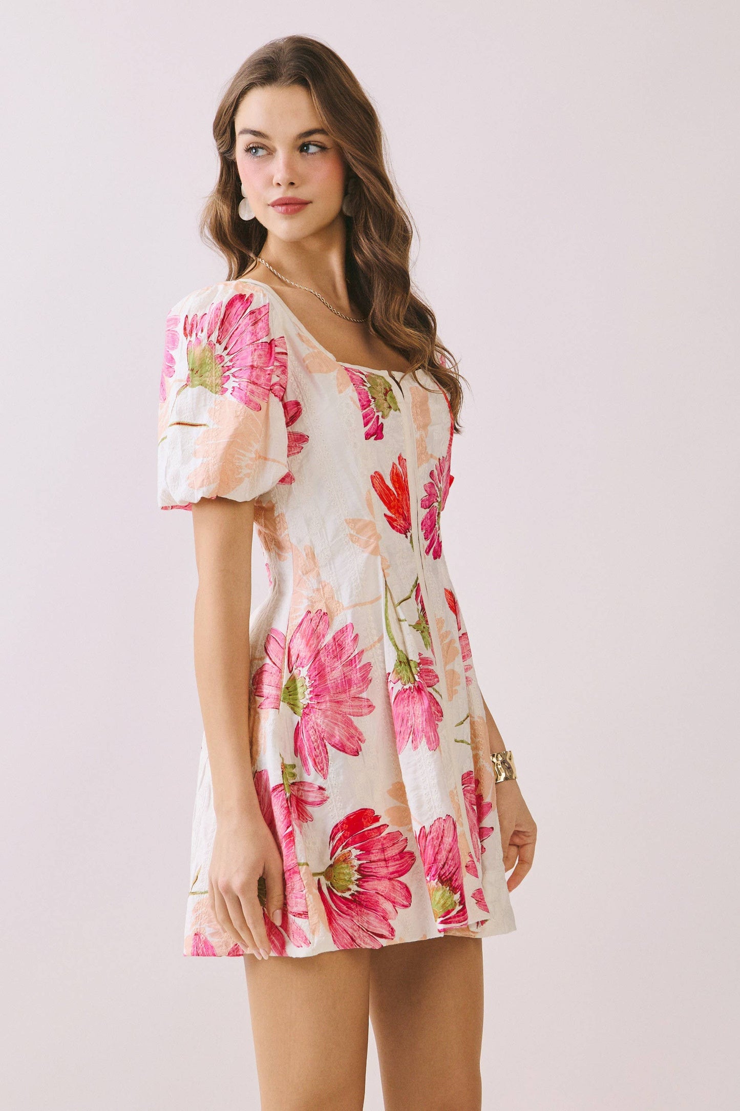 Floral Flare Mini Dress