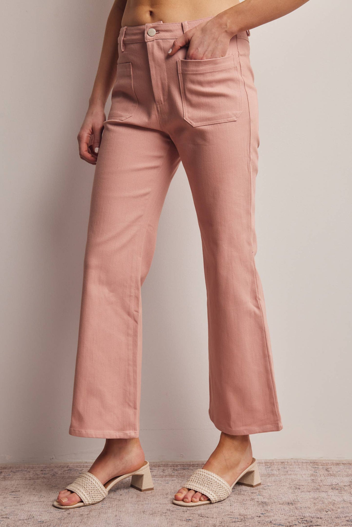 Twill Straight Pants