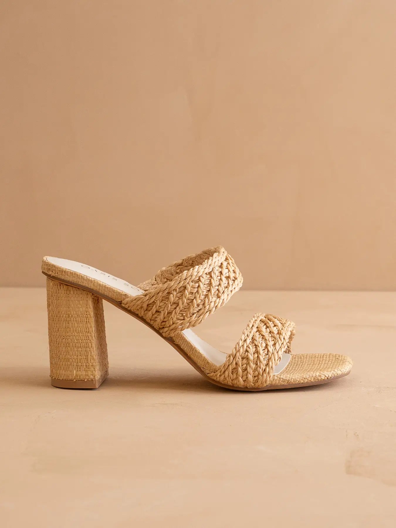 Wheat Woven Heels
