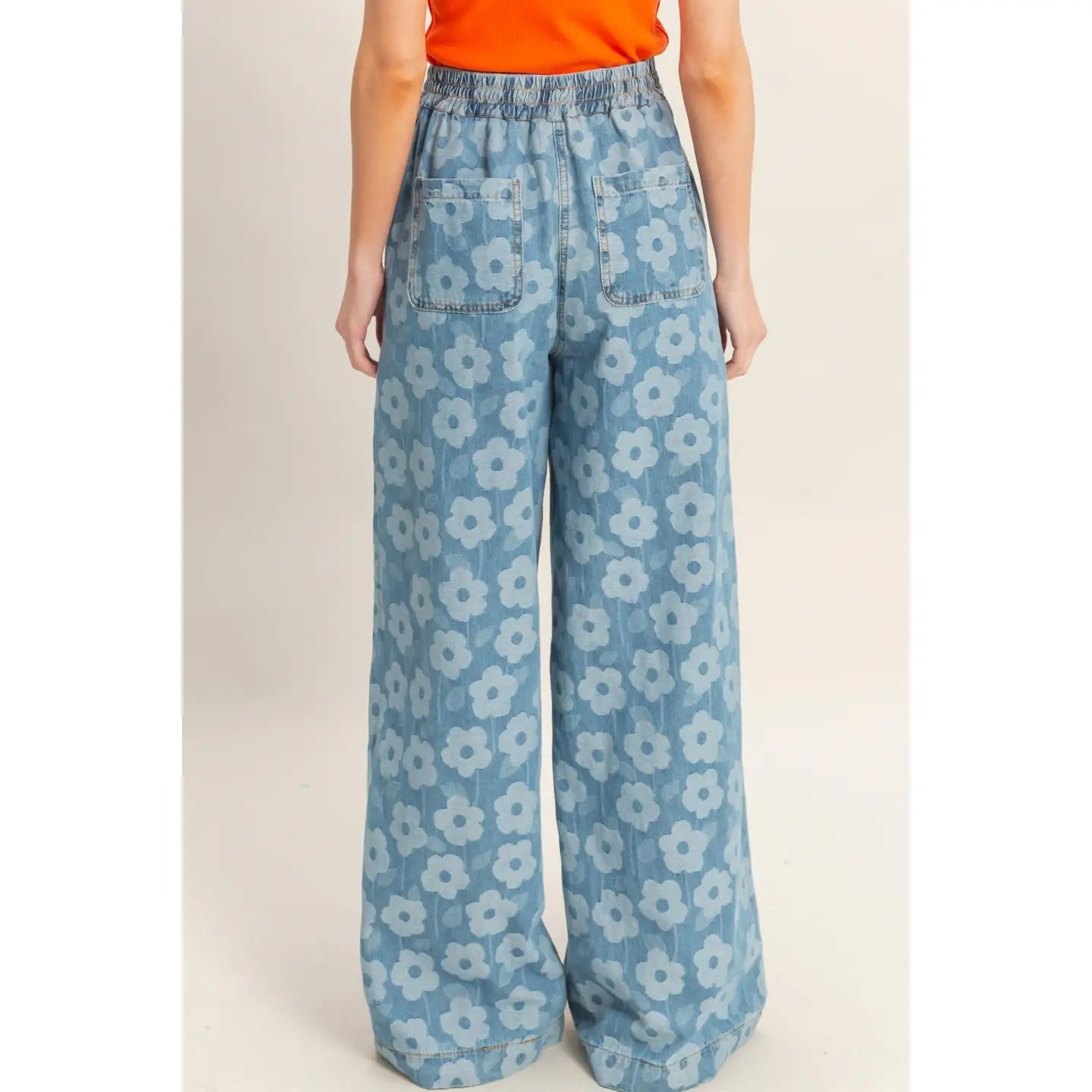 Floral Wide-Leg Pants