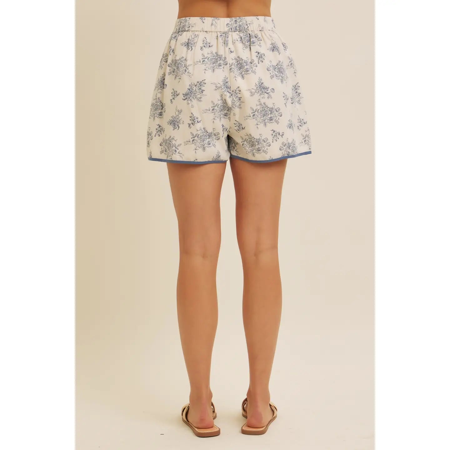 French Countryside Vintage Floral Shorts