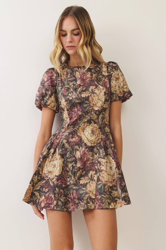 Rosalie Bloom Mini Dress