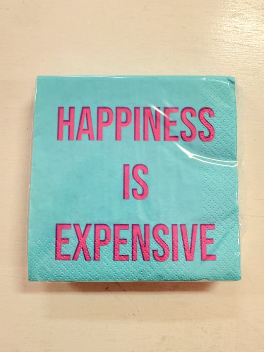 Happiness is Expensive Napkin