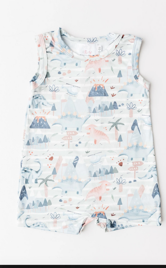 Dino Tracks Shorty One-Piece