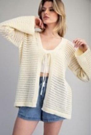 Coastal Tie Cardigan