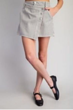 Washed Away Wrap Skirt