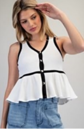 Contrast Charm Top