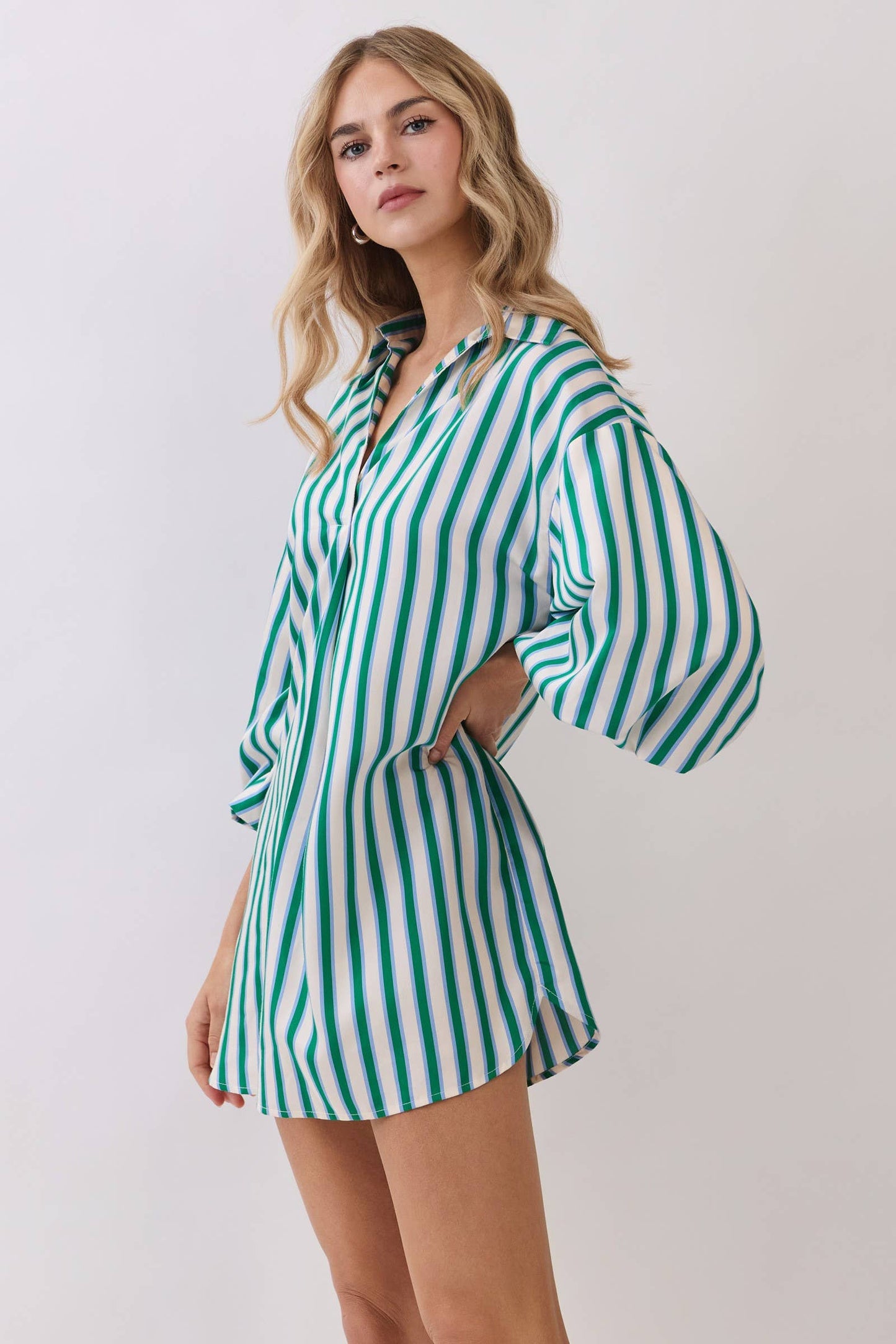 Green Balloon Dress