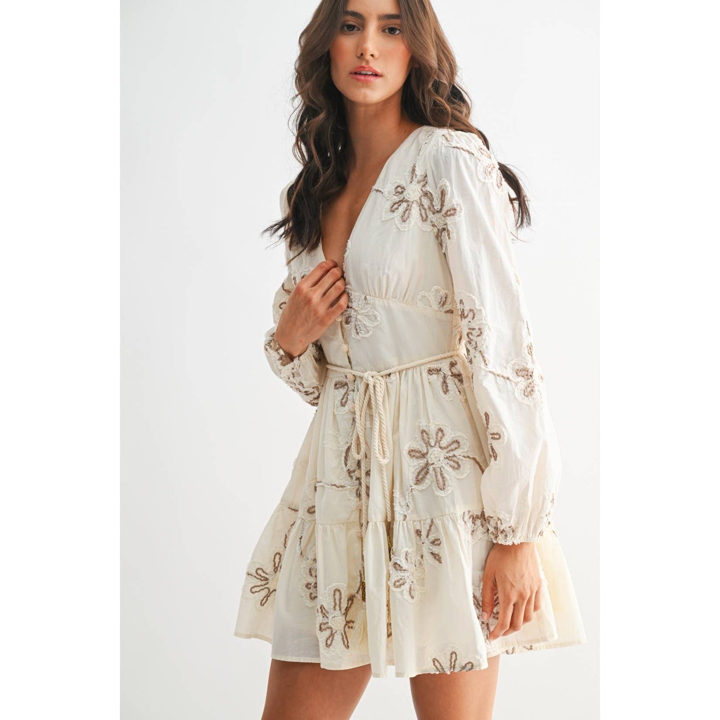 Embroidered Elegance Mini