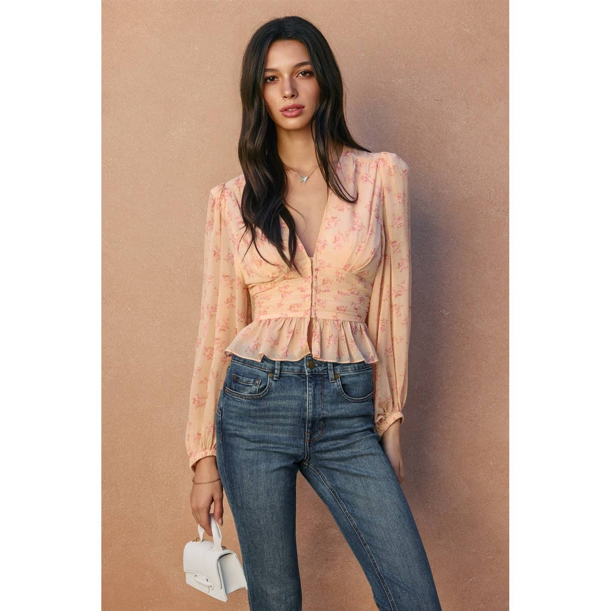 The Fleur Chiffon Blouse