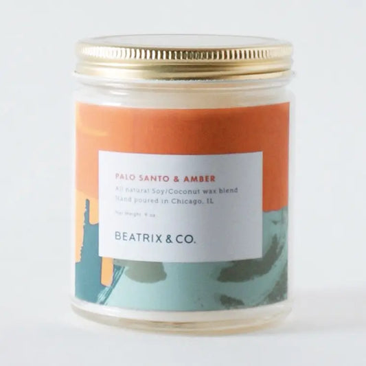 Palo Santo & Amber Candle