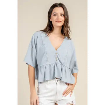 Sweetly Peplum Top