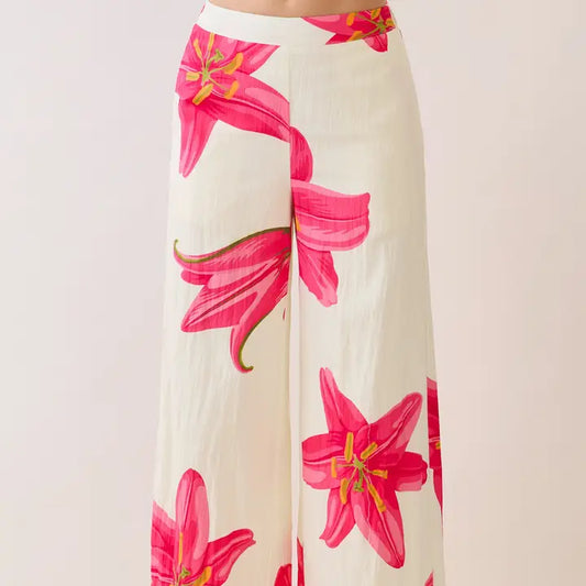 Cream Garden Pants