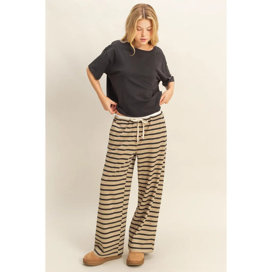 Striped Knit Lounge Pants