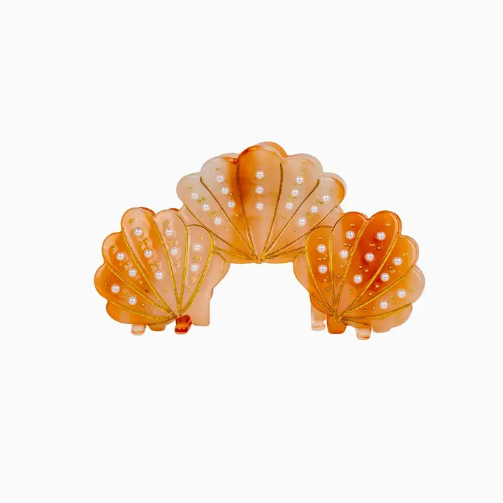 Beach Pearl Seashell Hair Claw Clip