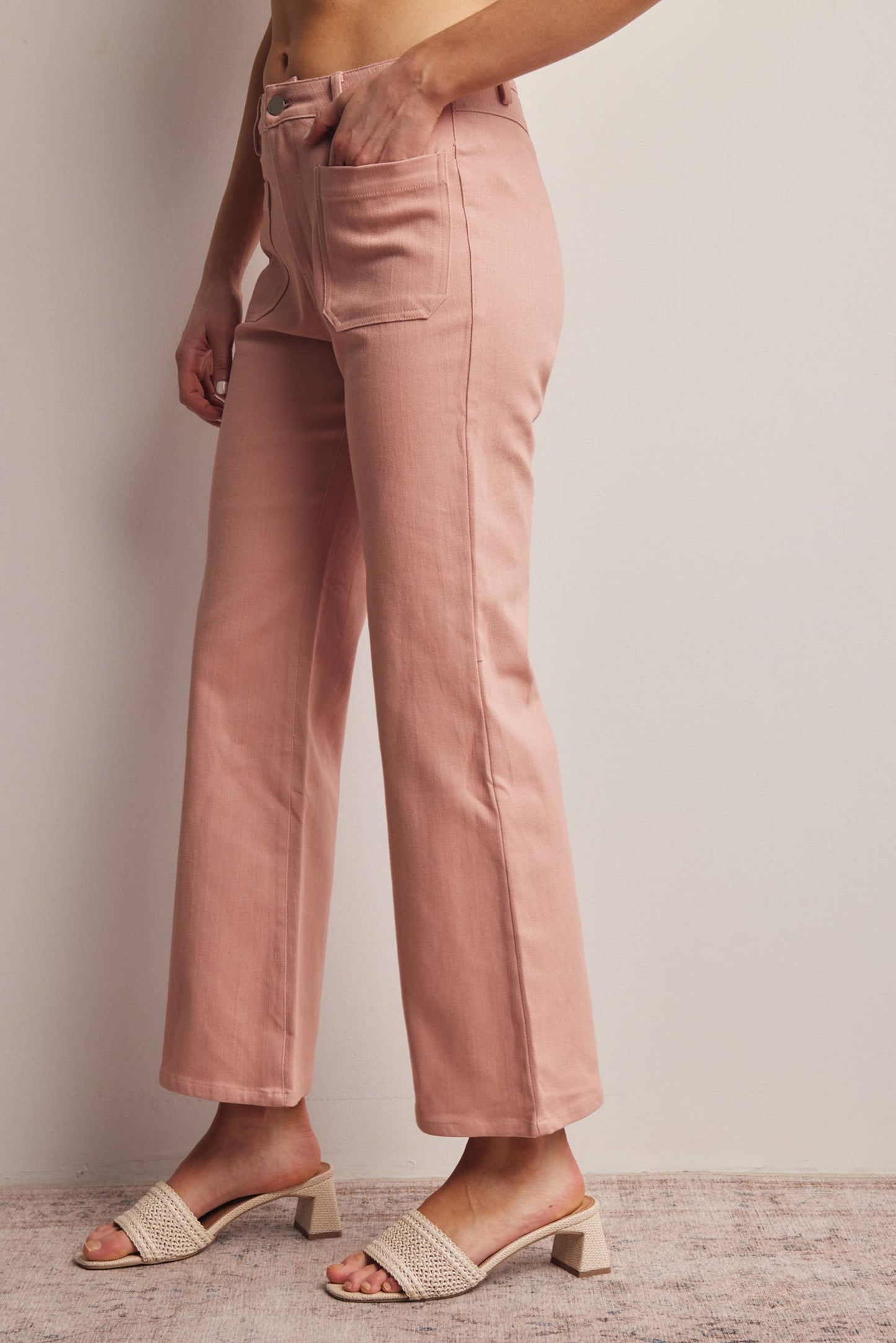 Twill Straight Pants