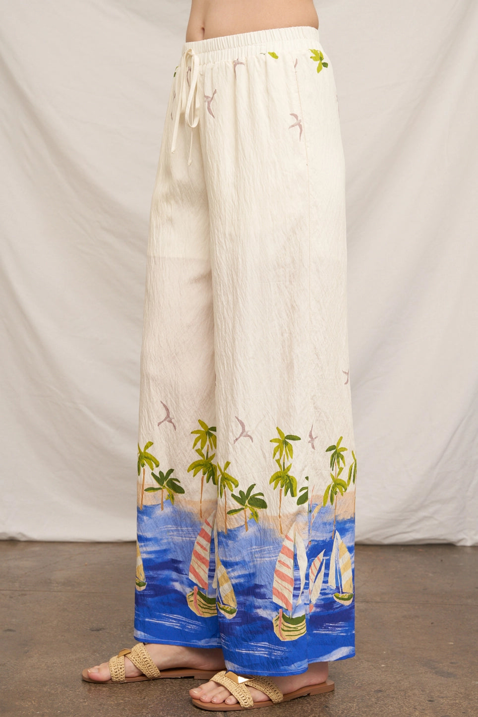 Coastal Print Pants