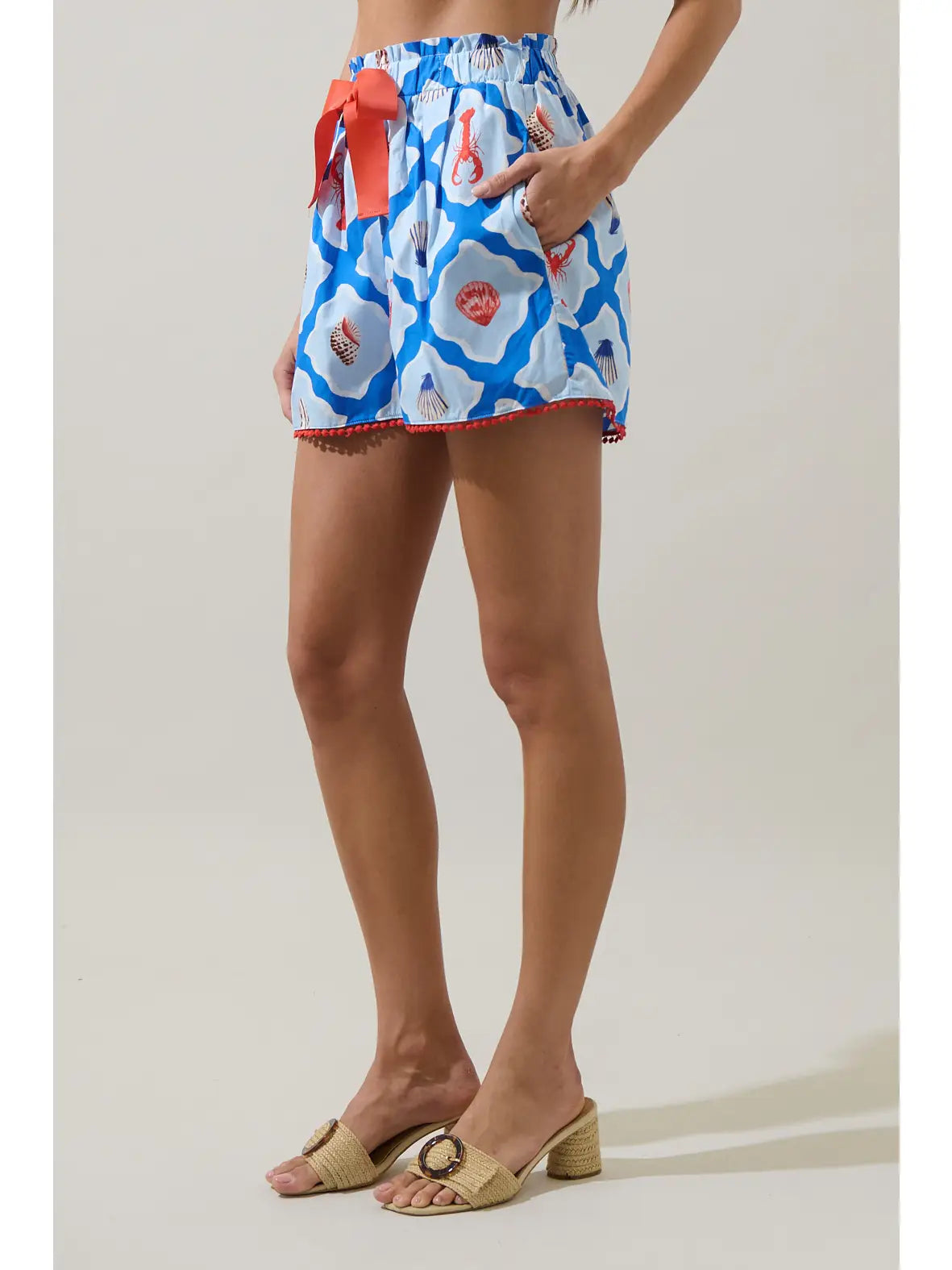Lobster Bay Melia High Waisted Shorts