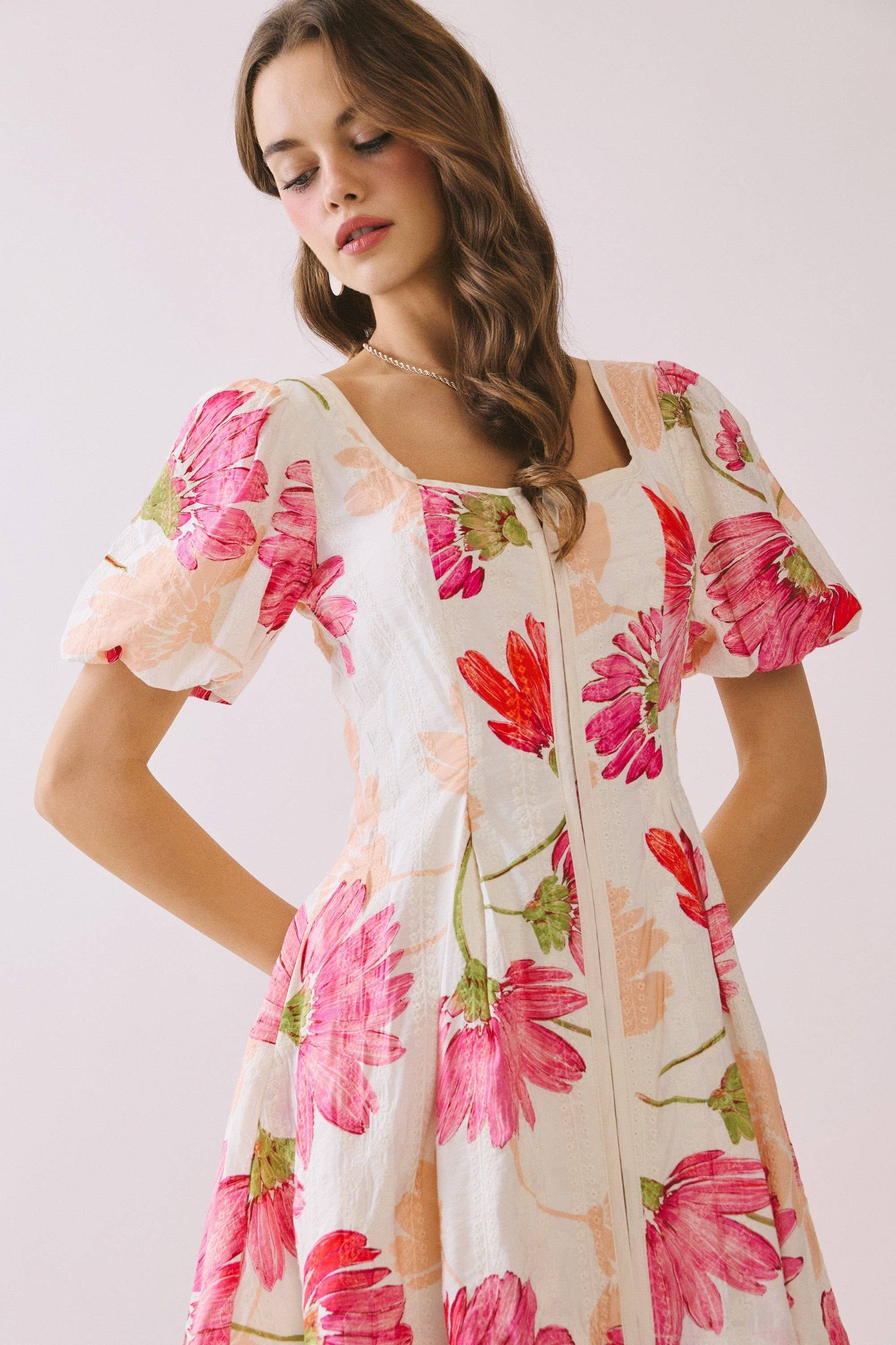 Floral Flare Mini Dress