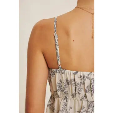 Navy Toile Cami