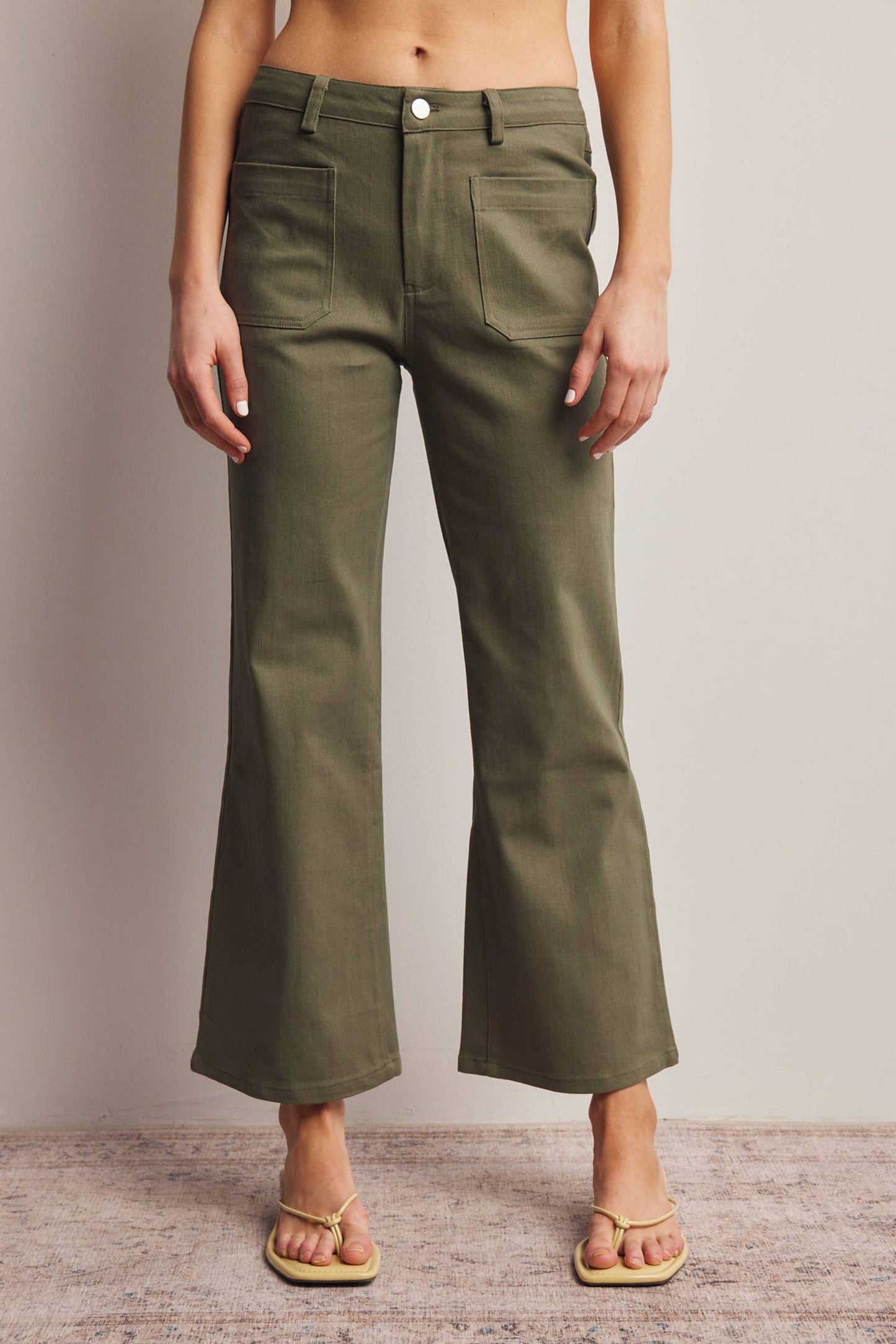 Twill Straight Pants