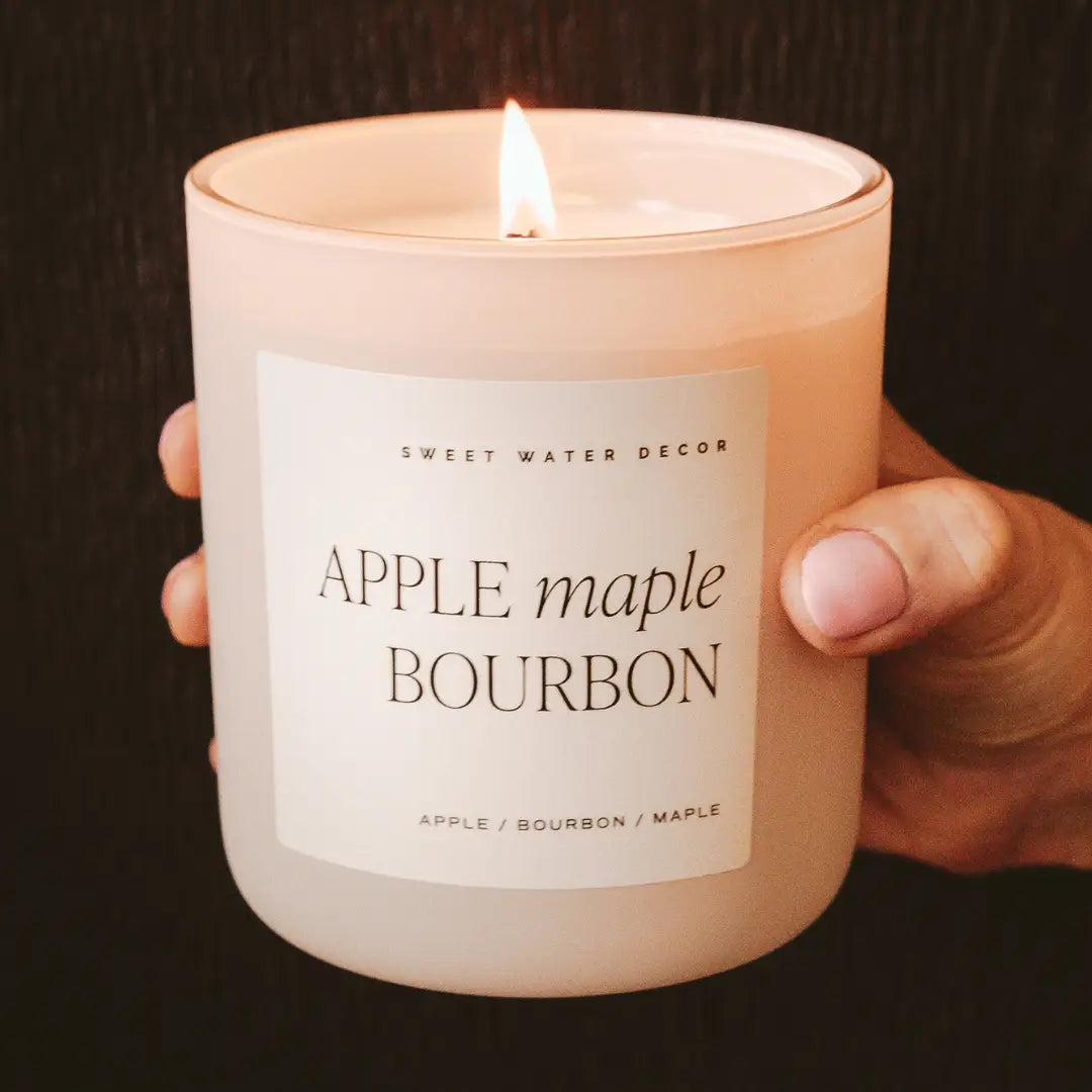 Apple Maple Bourbon 15 oz Soy Candle