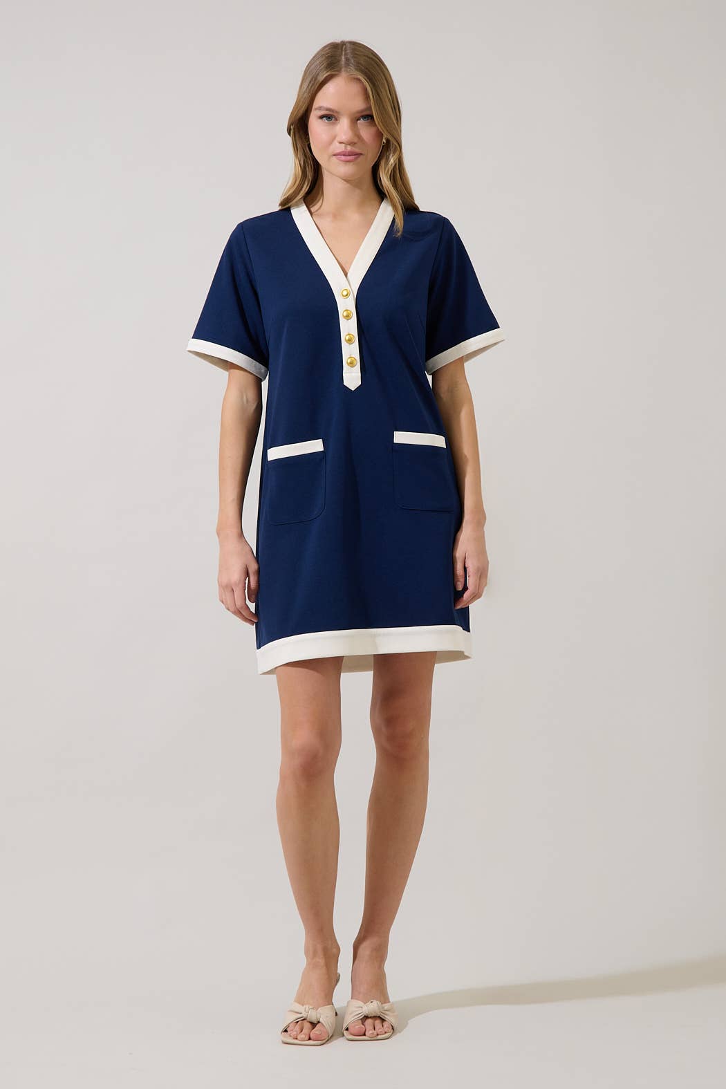 Navy Waters Dress