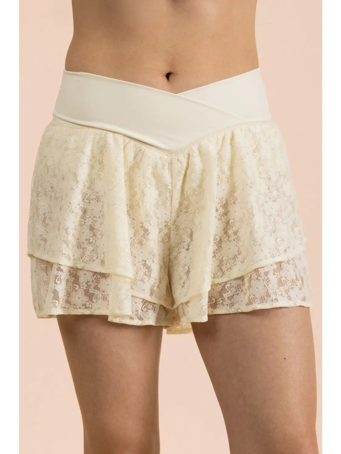 Flirty Fit Lace Shorts