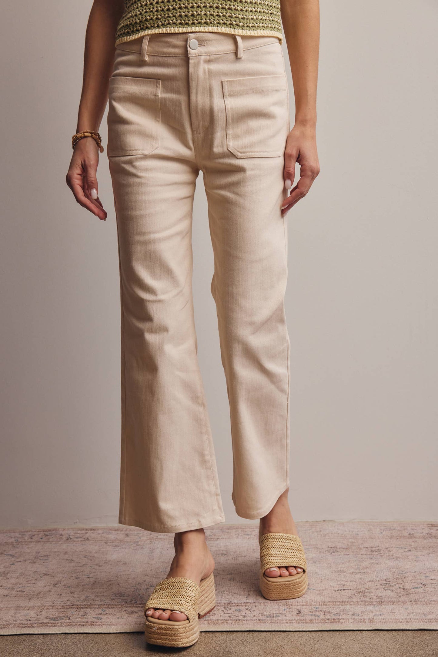Twill Straight Pants