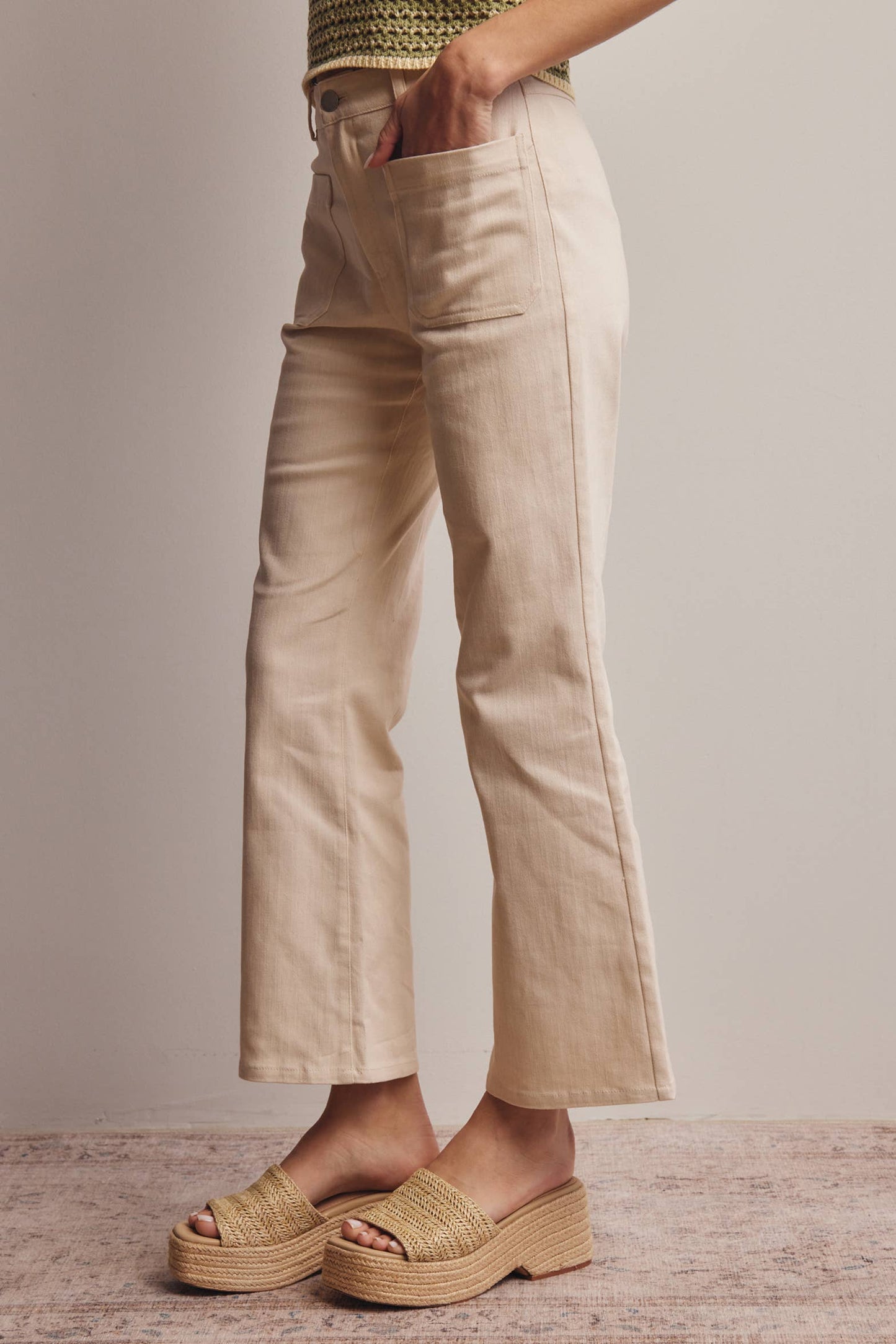 Twill Straight Pants