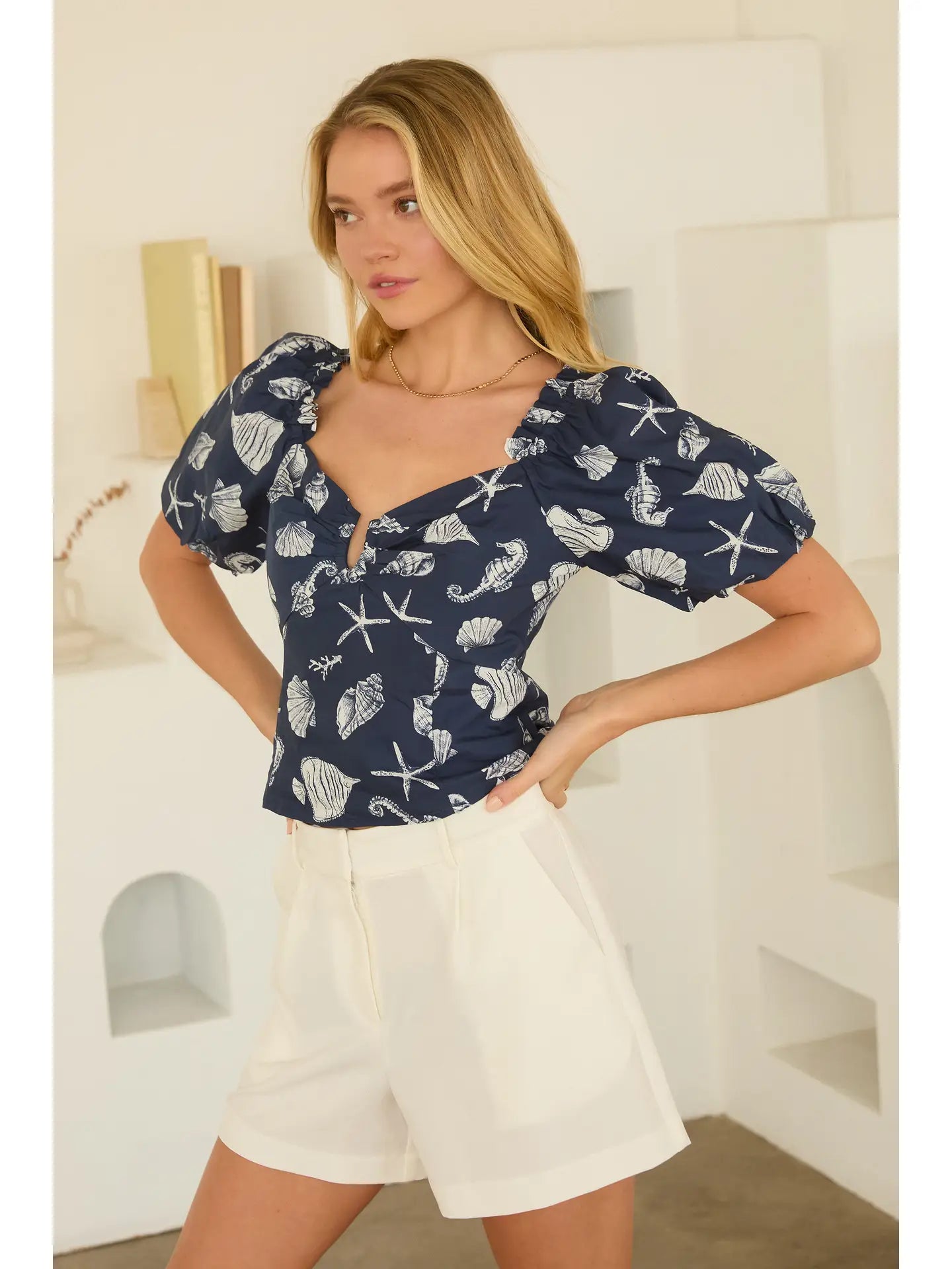 Marina Puff Top