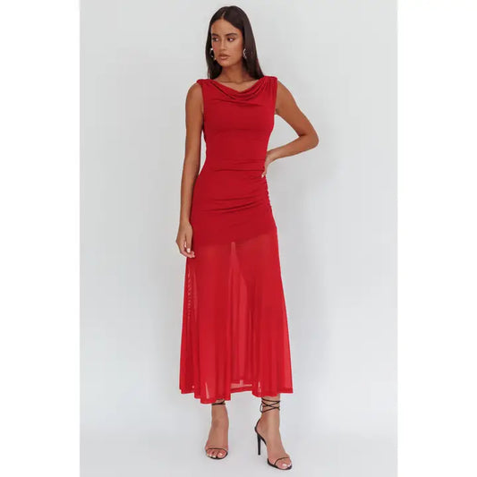 Scarlet Nights Maxi Dress