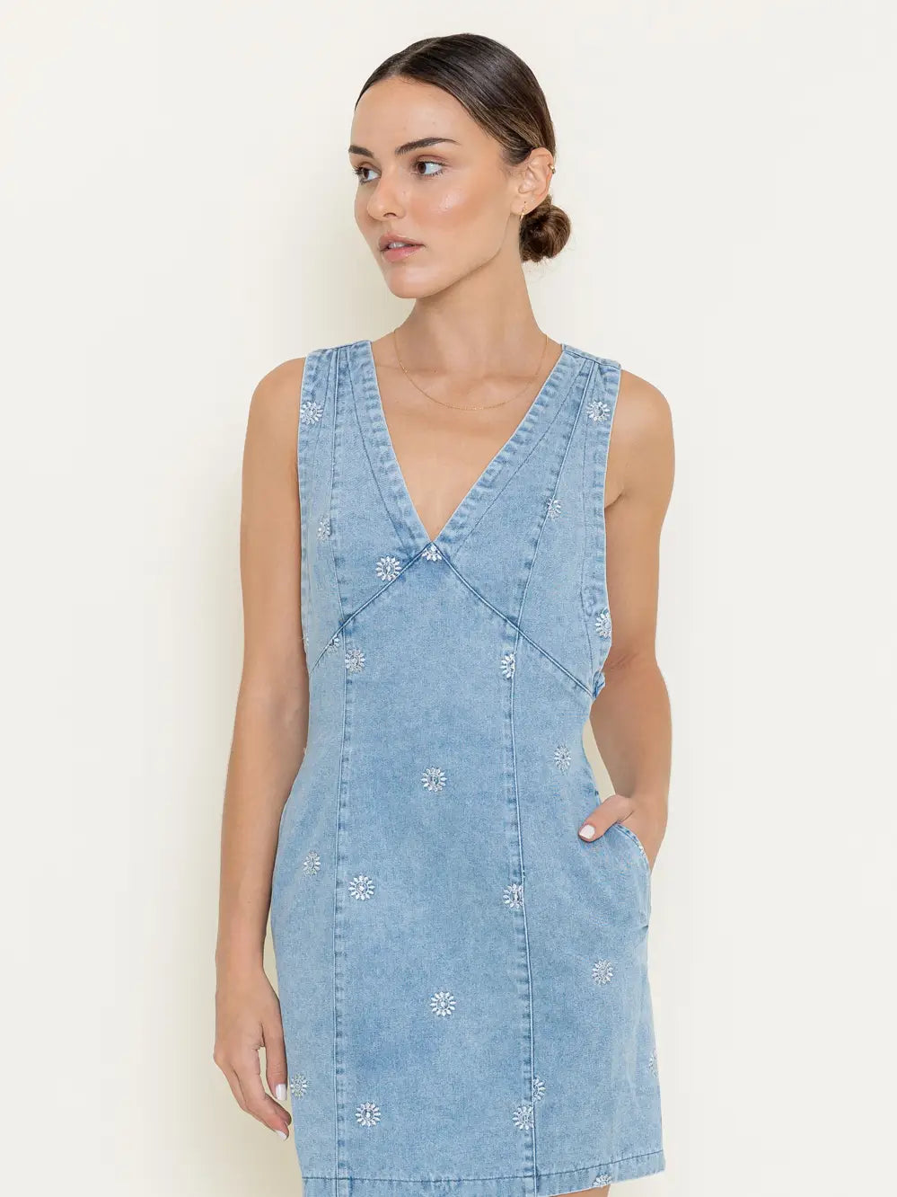 Sweet Daisy Denim Dress