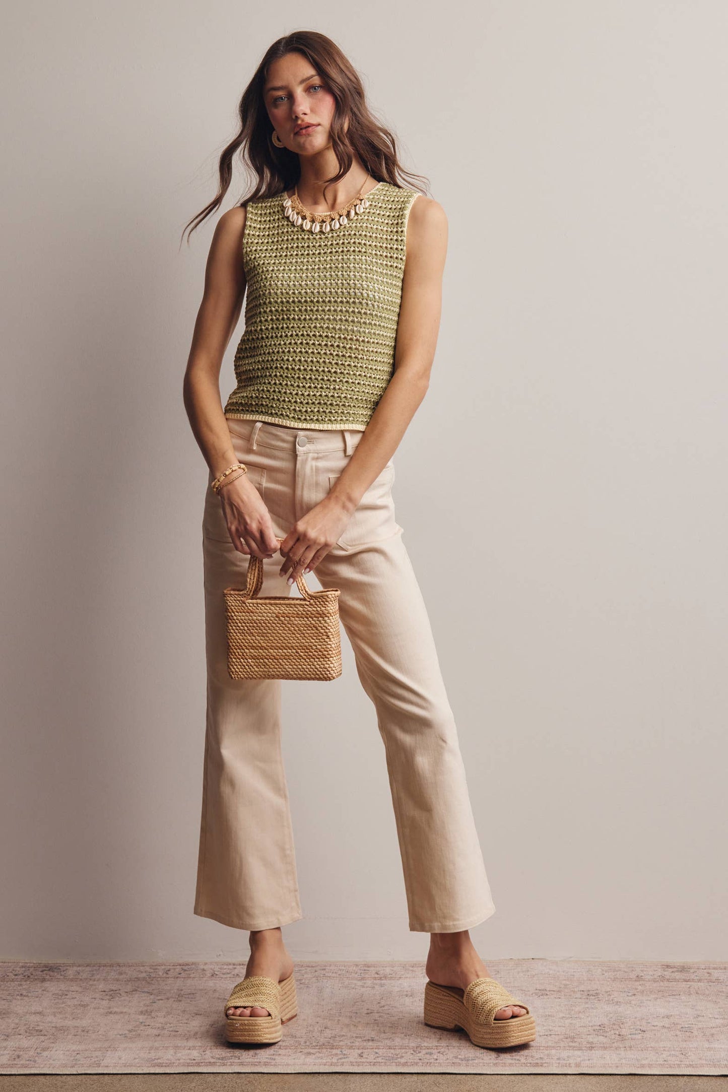 Twill Straight Pants
