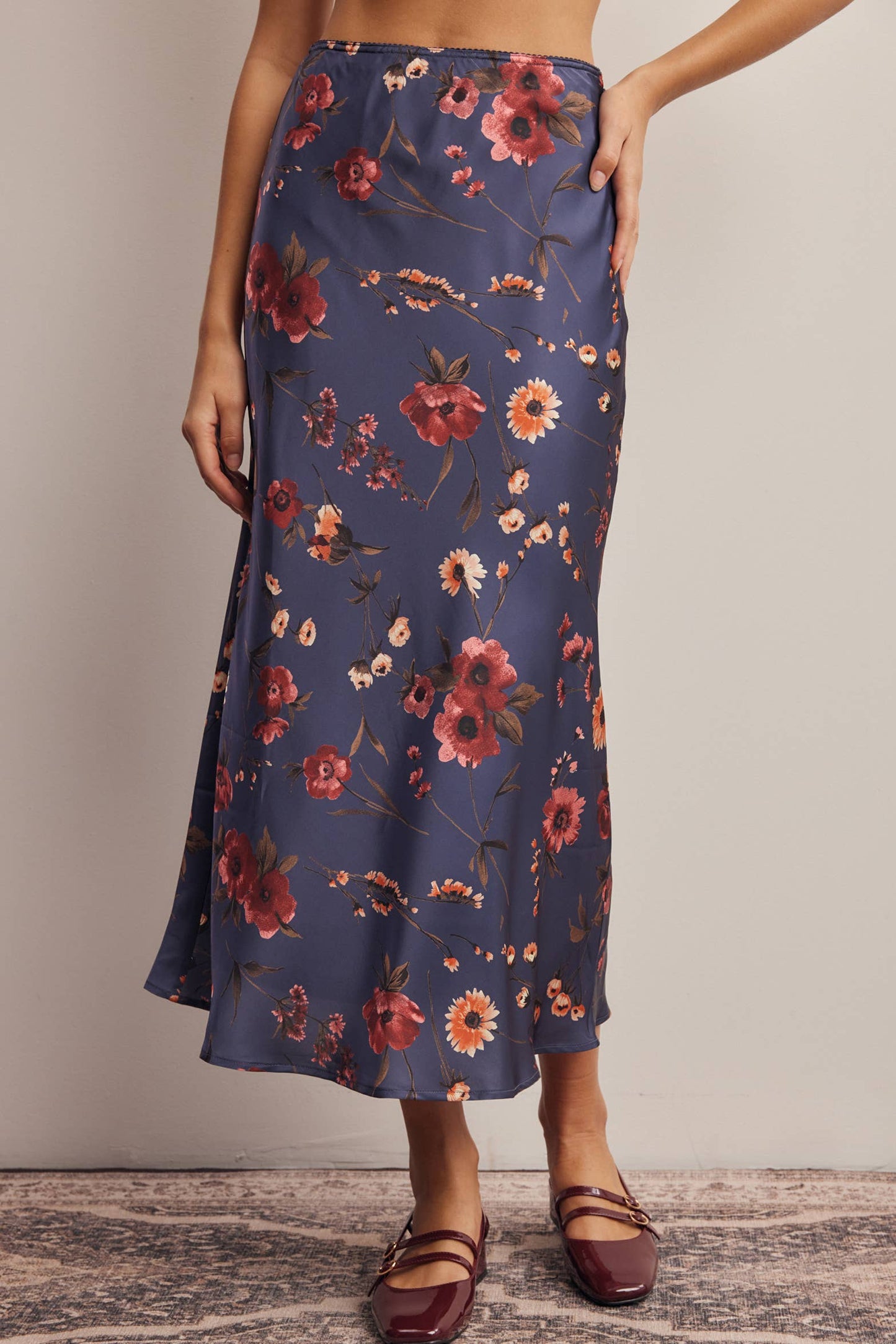 Bloom Satin Skirt