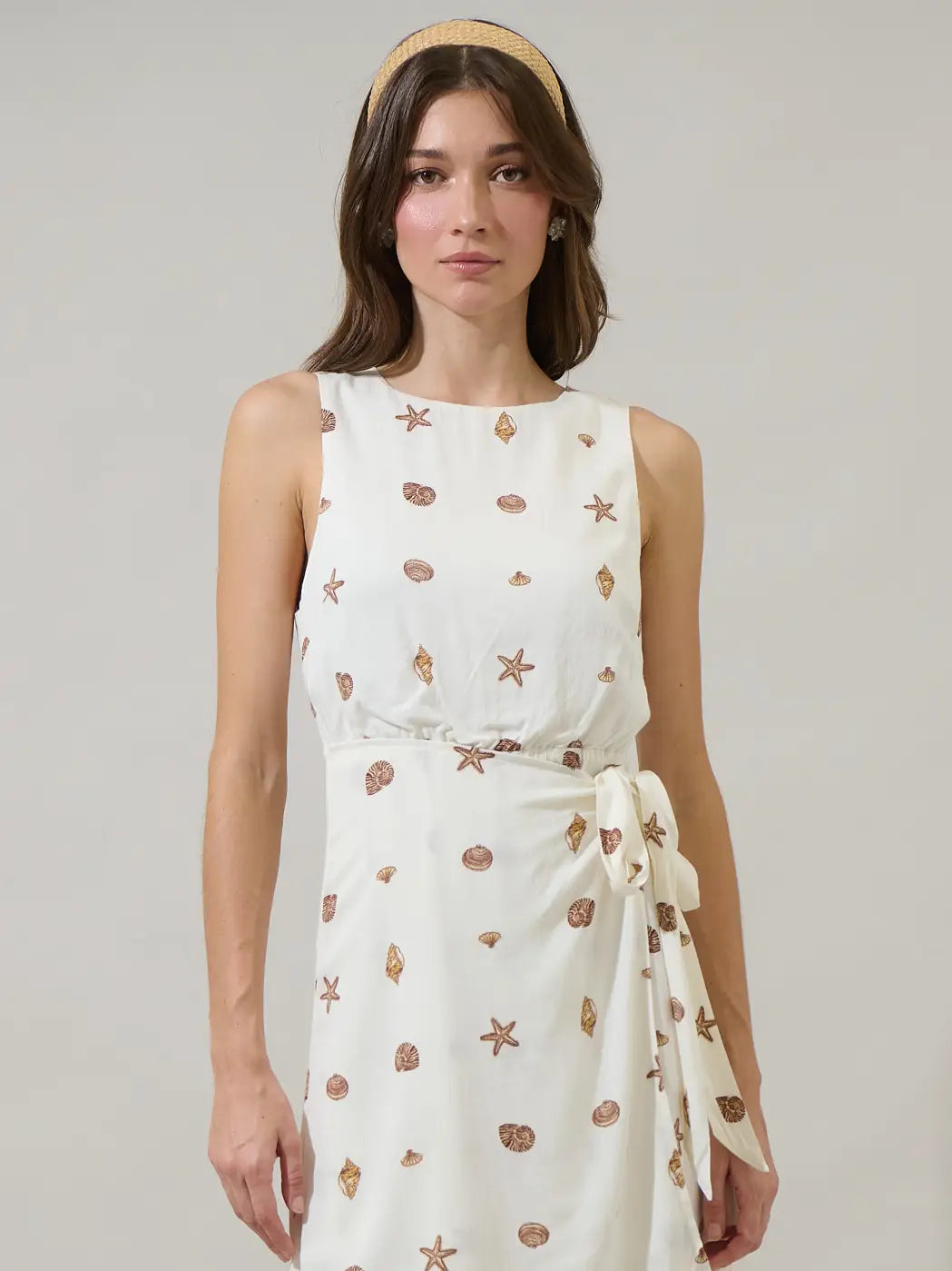 Cerise Shells Janis Wrap Dress