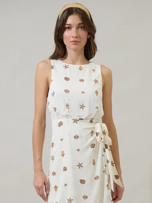 Cerise Shells Janis Wrap Dress