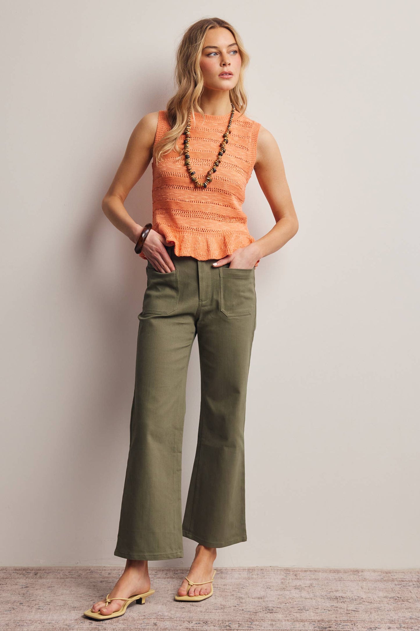 Twill Straight Pants