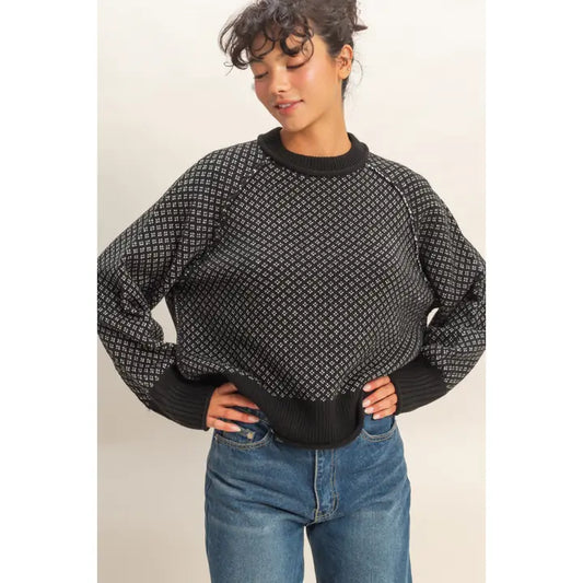 Black White Sweater