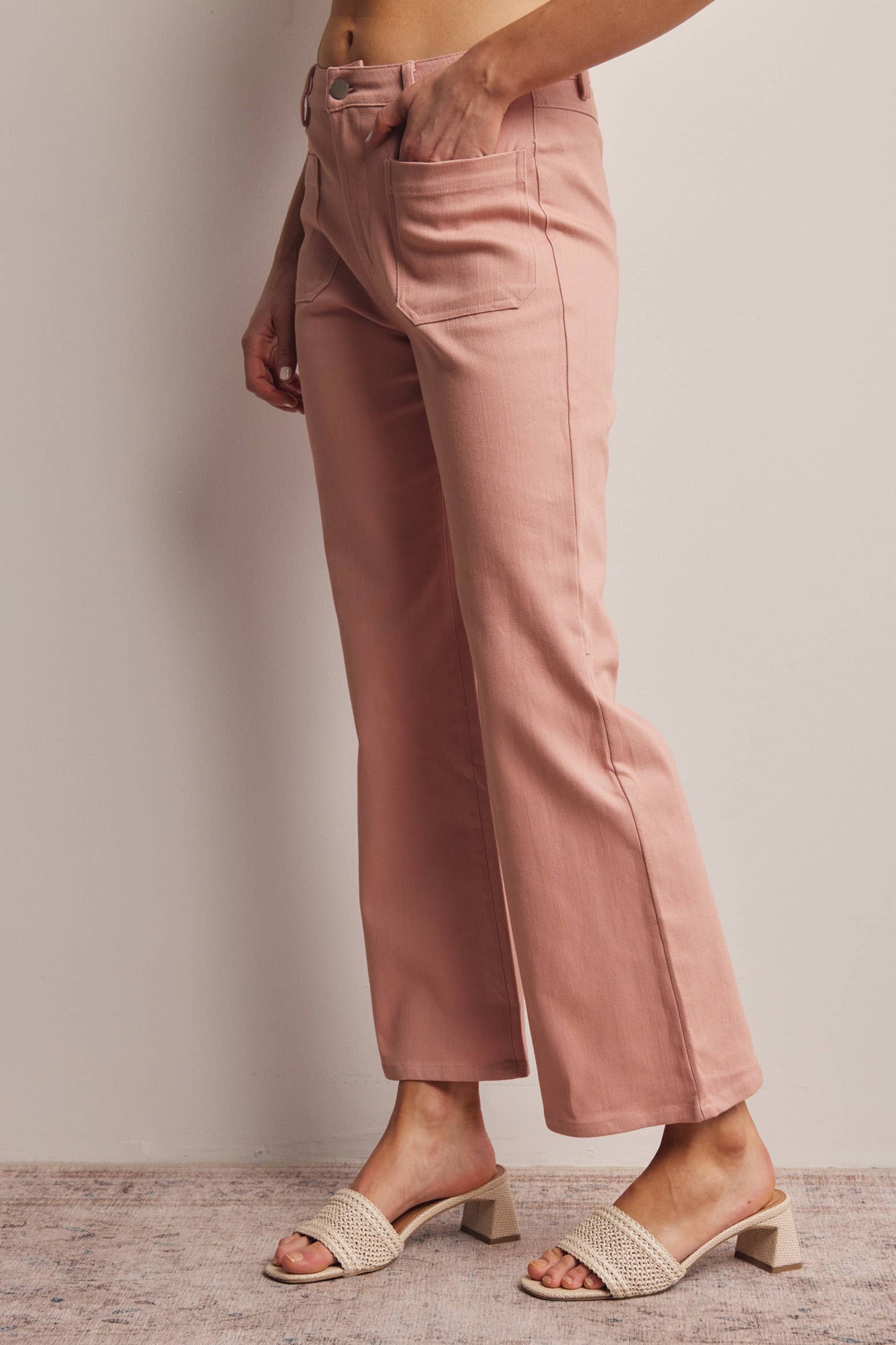 Twill Straight Pants